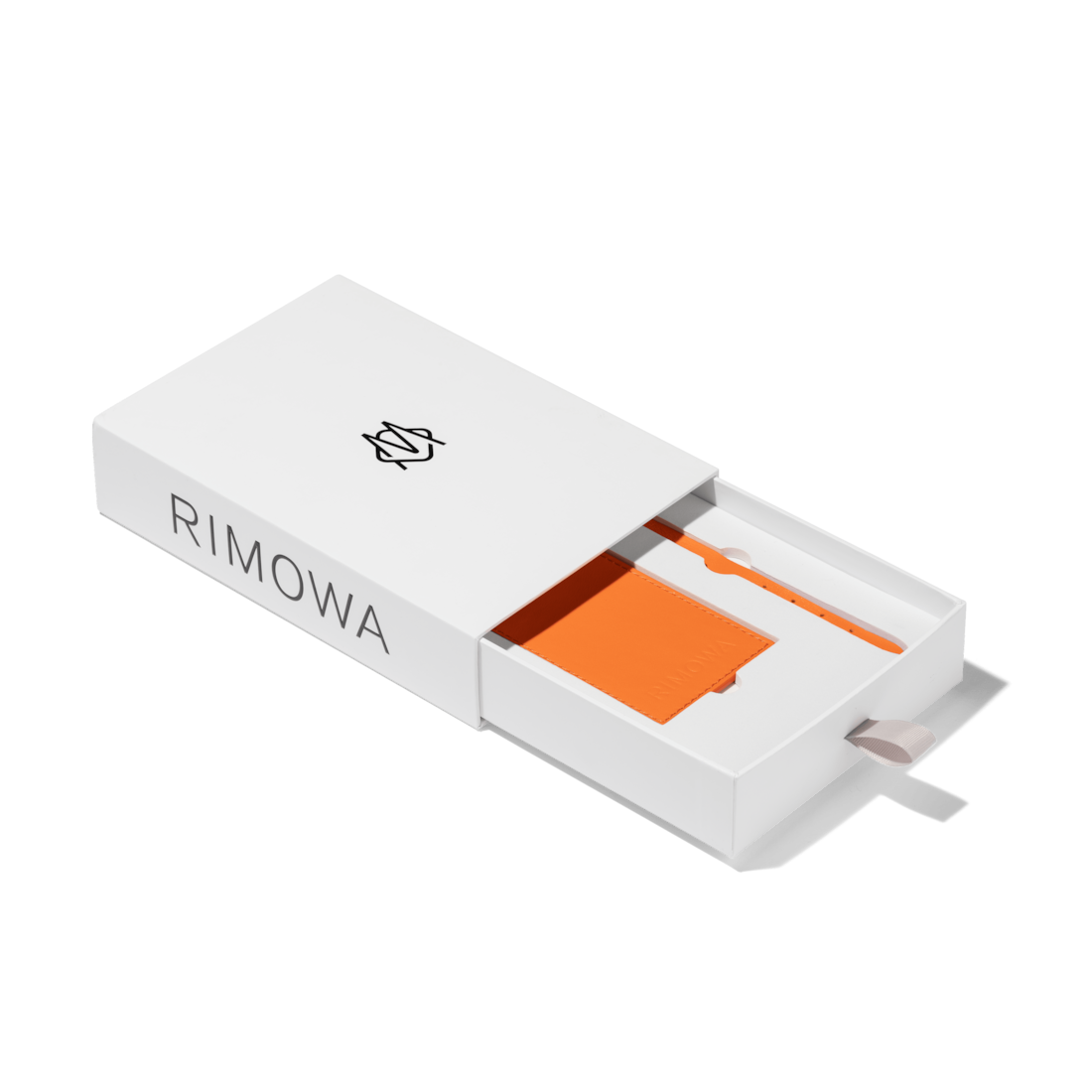 Rimowa Etiqueta De Equipaje De Cuero Personalizada Naranja Clementina