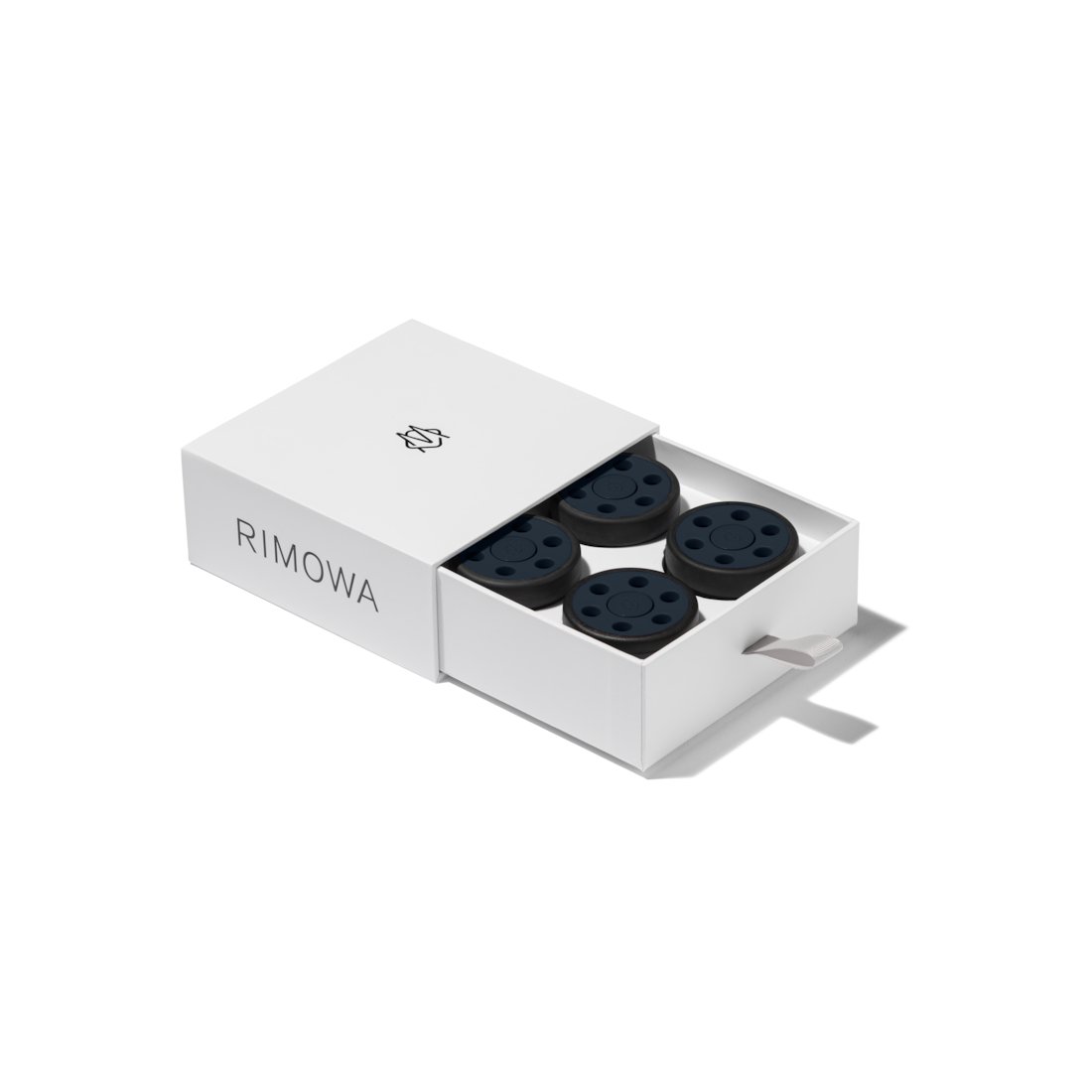 Rimowa Juego de ruedas color azul denim para maleta