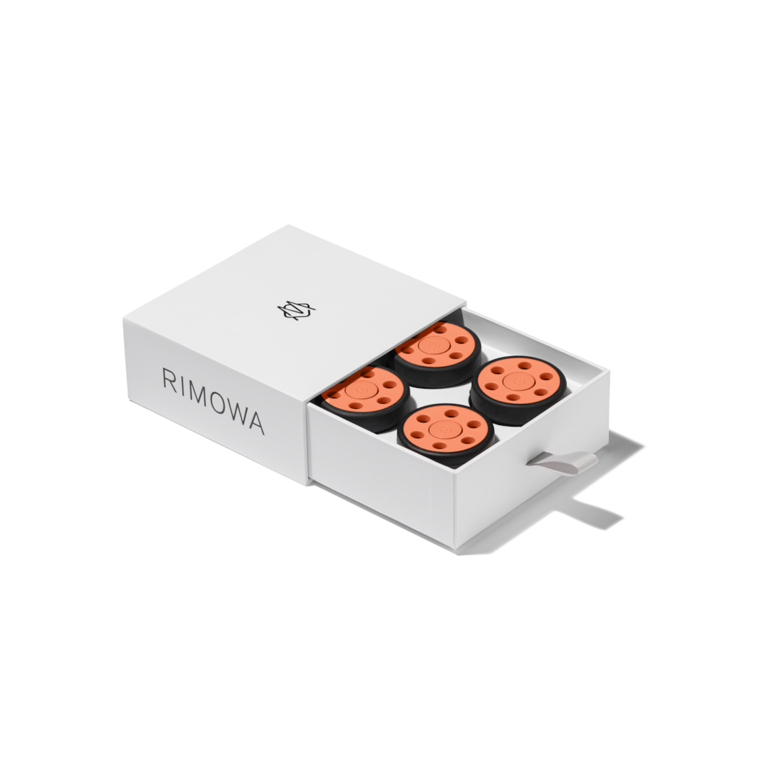 Rimowa Juego de ruedas color naranja Papaya para maleta