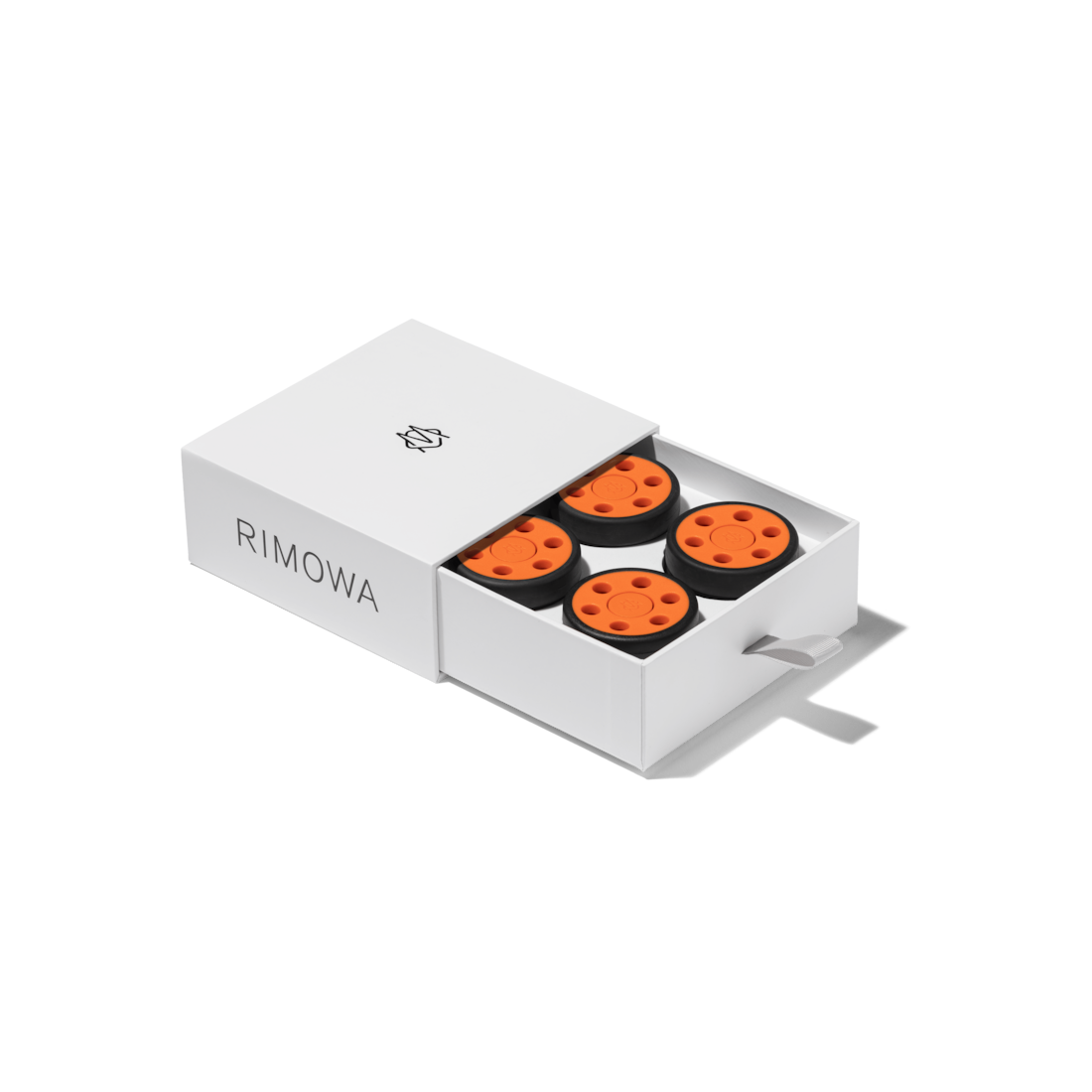 Rimowa Juego de ruedas de equipaje naranja clementina