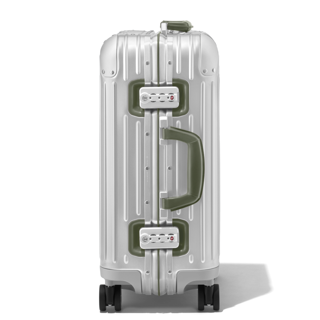 Rimowa Maleta Original Cabin Twist Color Plata Y Verde Olive