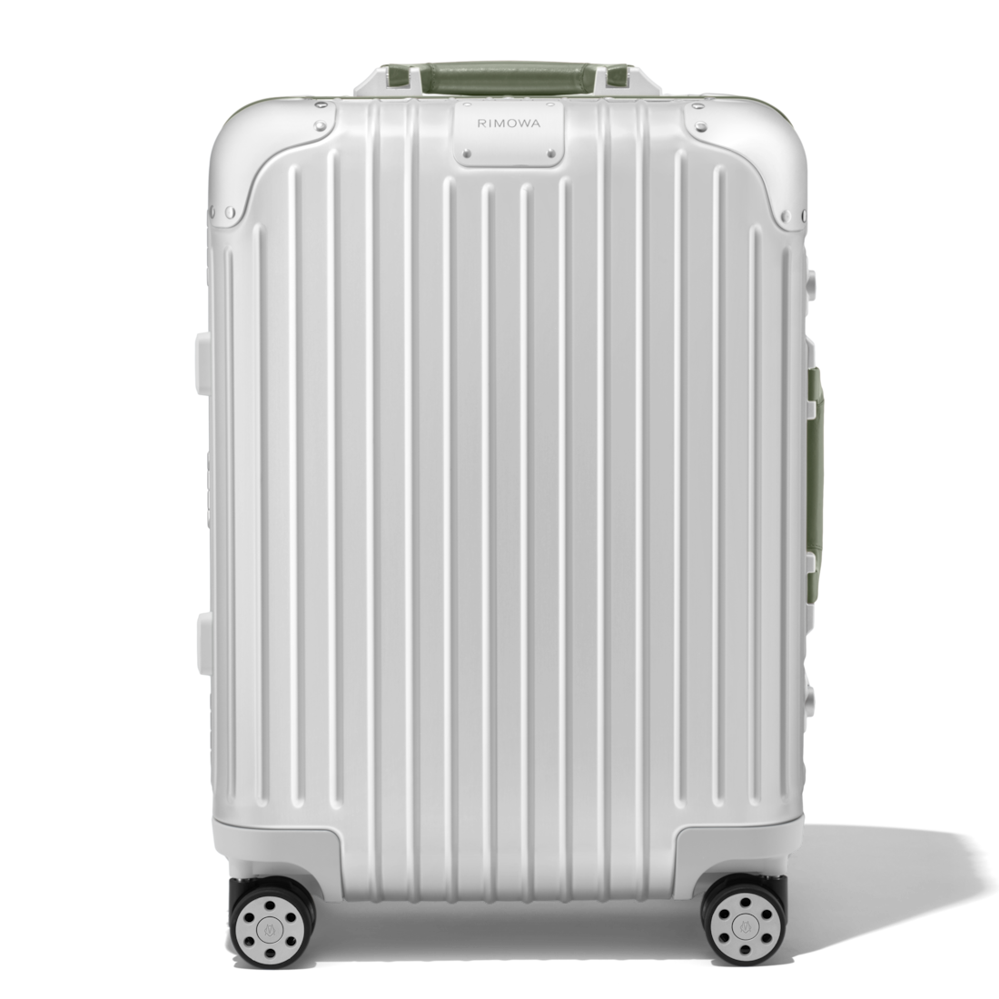 Rimowa Maleta Original Cabin Twist color plata y verde Olive
