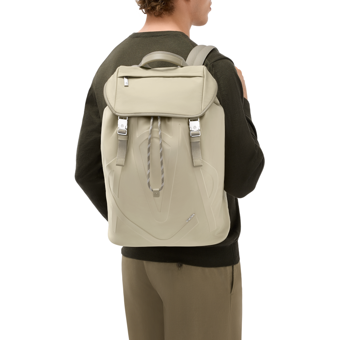 Rimowa Mochila Con Solapa Signature De Nailon ECONYL® - Beige Sand