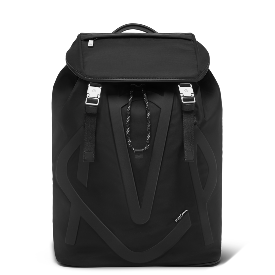 Rimowa Mochila de nailon ECONYL® con solapa Signature - NEGRA