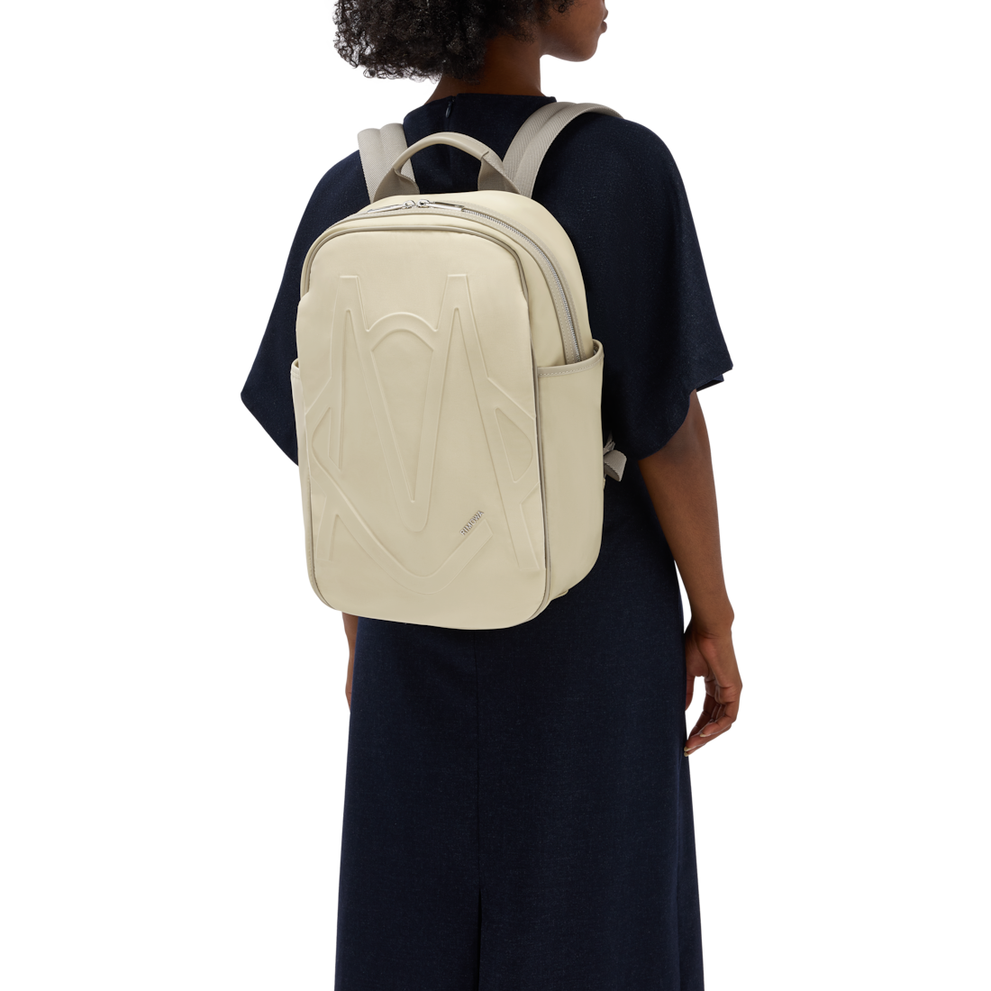 Rimowa Mochila Mediana Signature De Nailon ECONYL® - Beige Sans