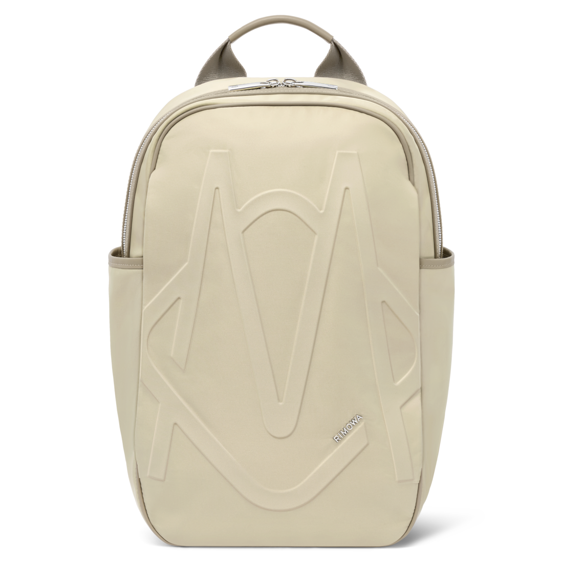 Rimowa Mochila mediana Signature de nailon ECONYL® - Beige Sans