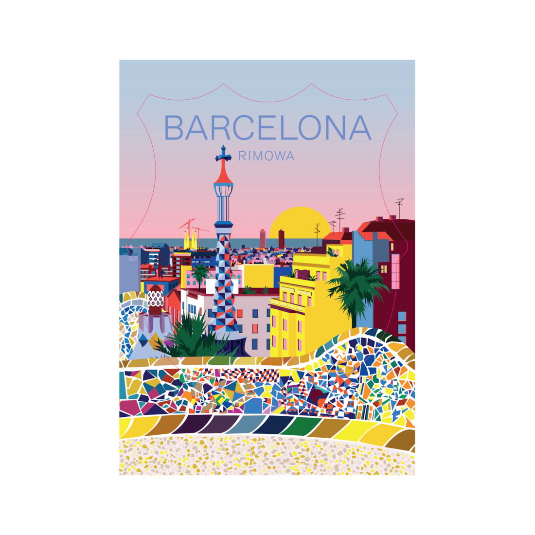 Rimowa PERSONALIZACIÓN - PEGATINAS DE CIUDADES Barcelona