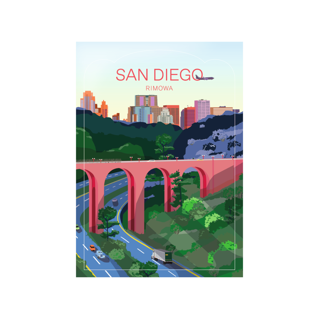 Rimowa PERSONALIZACIÓN - PEGATINAS DE CIUDADES San Diego