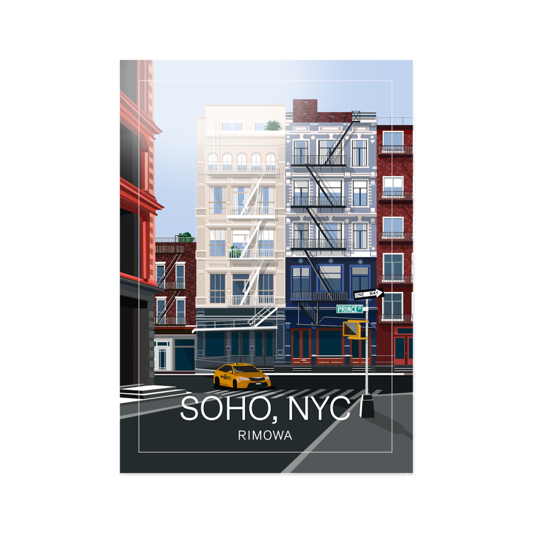 Rimowa PERSONALIZACIÓN - PEGATINAS DE CIUDADES Soho NYC