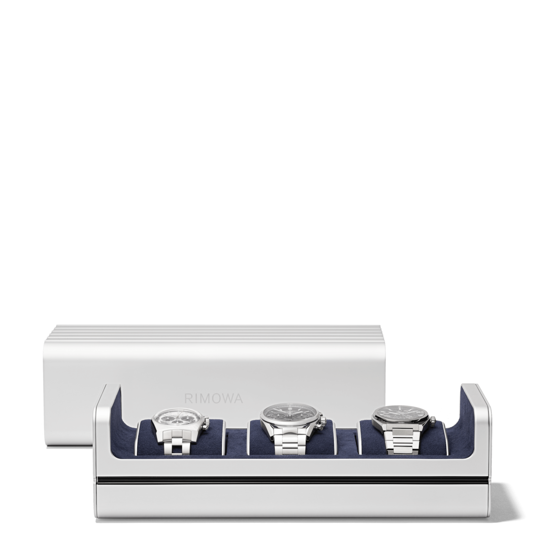 Rimowa Caja de reloj de aluminio para 3 relojes