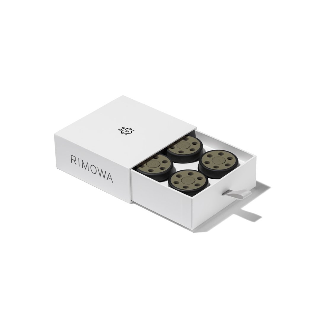 Rimowa Juego de ruedas de equipaje verde cactus