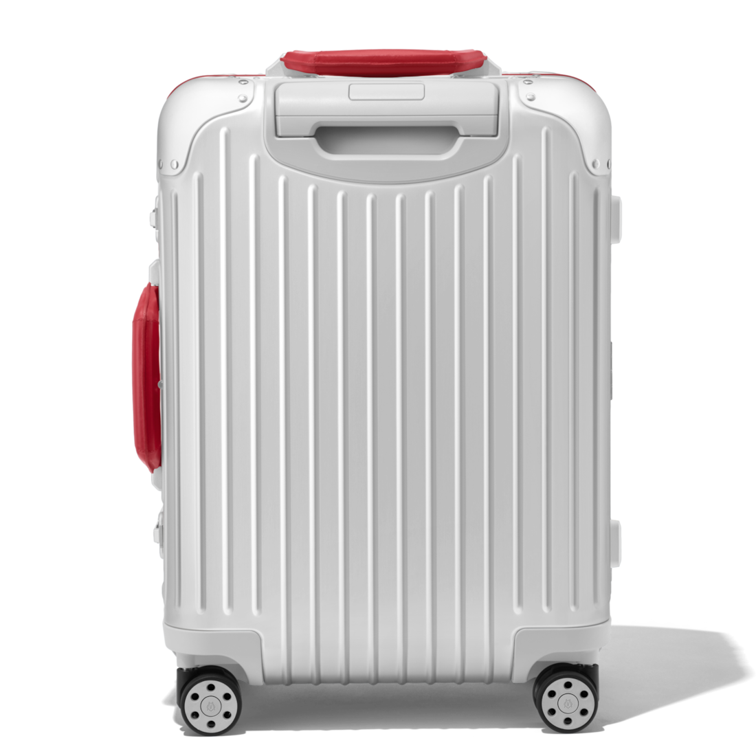 Rimowa Maleta Original Cabin Twist En Plata Y Rojo