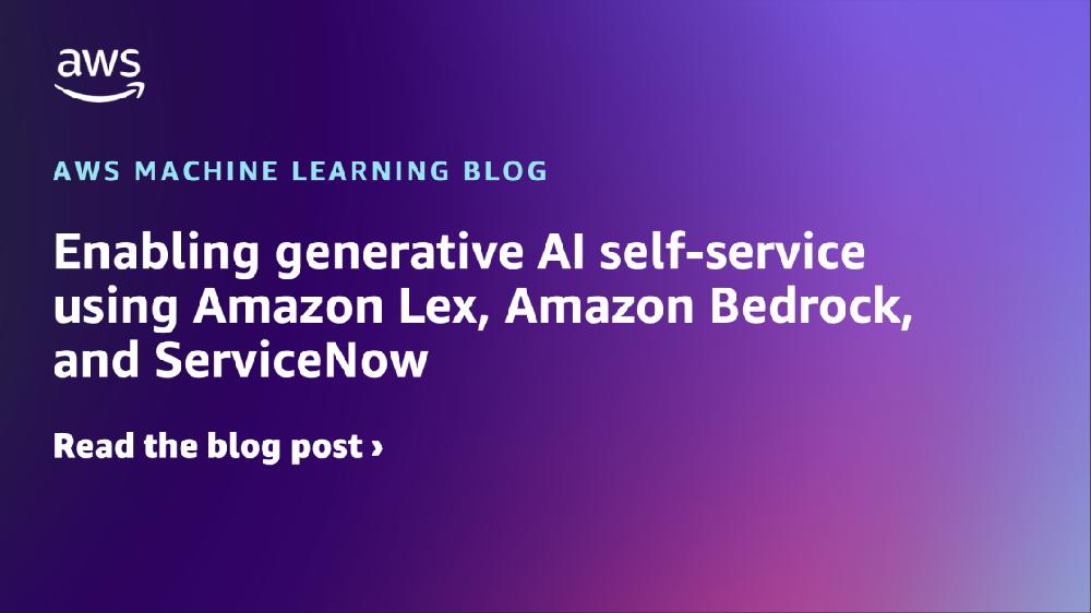 Mimub Activación del Autoservicio de IA Generativa con Amazon Lex Amazon Bedrock y ServiceNow