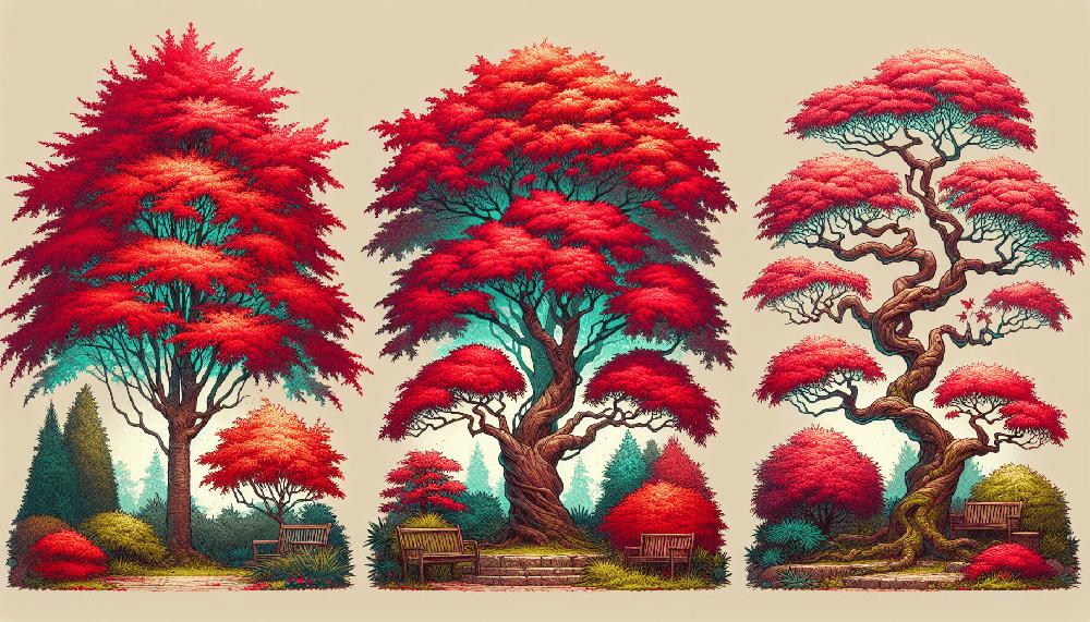 Mimub Árboles Escarlata: Tres Opciones Vibrantes para Realzar tu Jardín