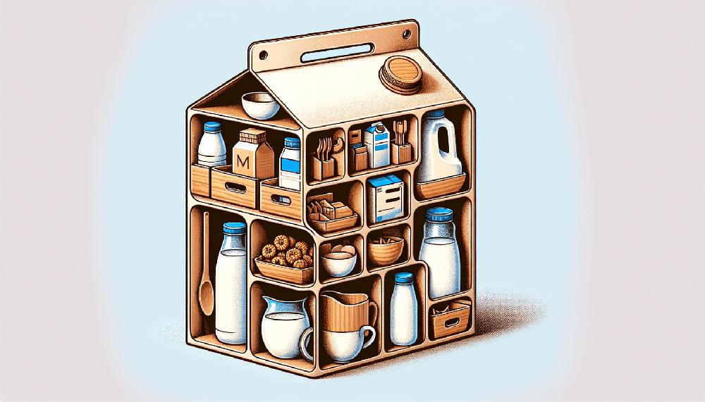 Mimub Cajas De Leche Vacías: Solución Perfecta Para Organizar La Cocina