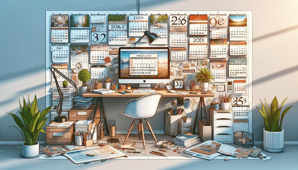 Mimub Calendarios Imprimibles: La Opción Perfecta para Organizar y Embellecer tu Espacio de Trabajo