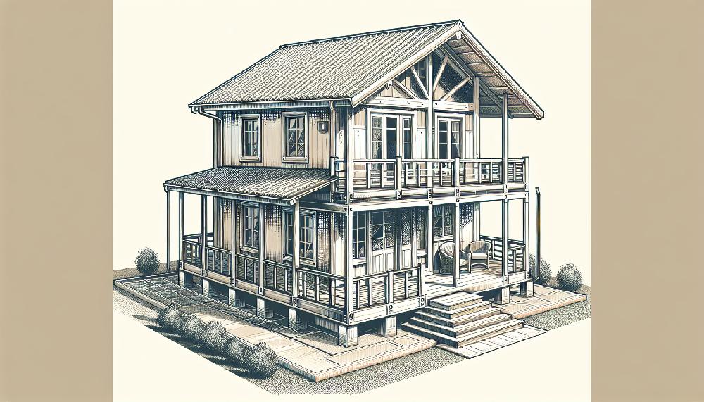 Mimub Casa Prefabricada de Dos Plantas con Porche y Dos Dormitorios a un Precio Inigualable: ¡Solo 8.500 Euros