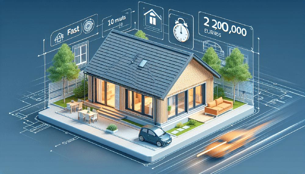 Mimub Casa Prefabricada De Tres Dormitorios Por Menos De 22.000 Euros: ¡Instalación En Solamente 10 Minutos