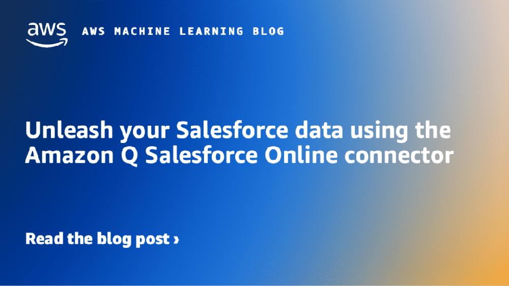 Mimub Conecta tus datos de Salesforce fácilmente con el conector Amazon Q Online