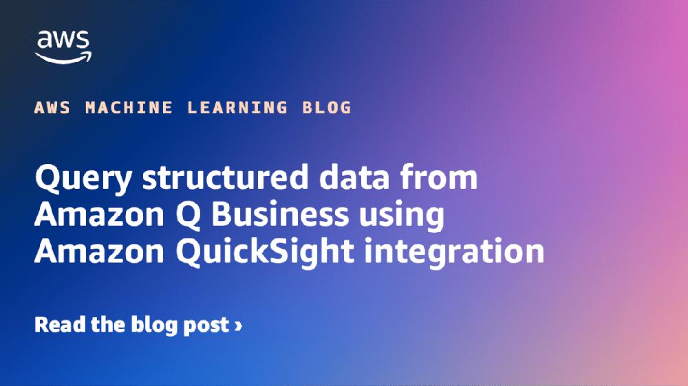 Mimub Consulta De Datos Estructurados De Amazon Q Business Mediante Integración Con Amazon QuickSight