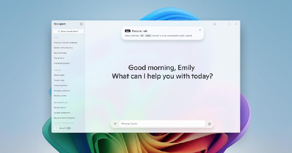 Mimub Copilot En Windows: La Función ‘Presiona Para Hablar’ Llega A Los Insiders