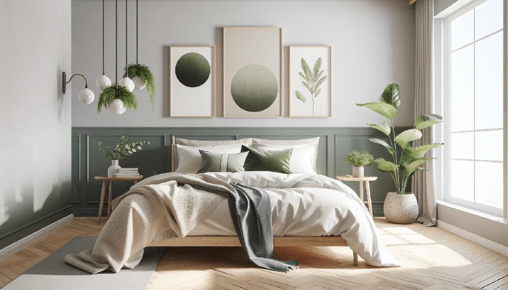 Mimub Dormitorio Serene Y Funcional: Estilo Nórdico En Verde