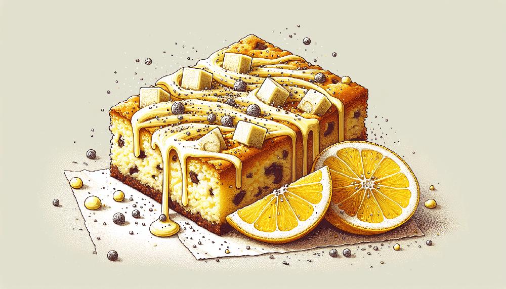 Mimub Dulce Tentación: Blondie de Limón con Chocolate Blanco y Semillas de Amapola