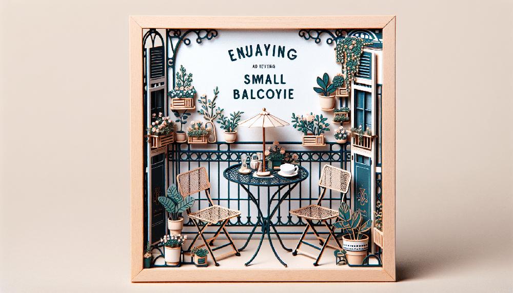 Mimub El Encanto de los Balcones Pequeños con la Mesa de Maisons du Monde