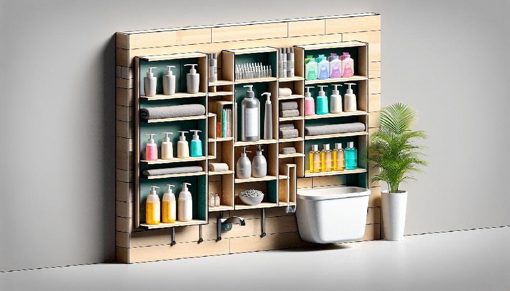 Mimub Estantería Práctica de JYSK: Solución de Almacenamiento sin Taladrar para Geles y Champús