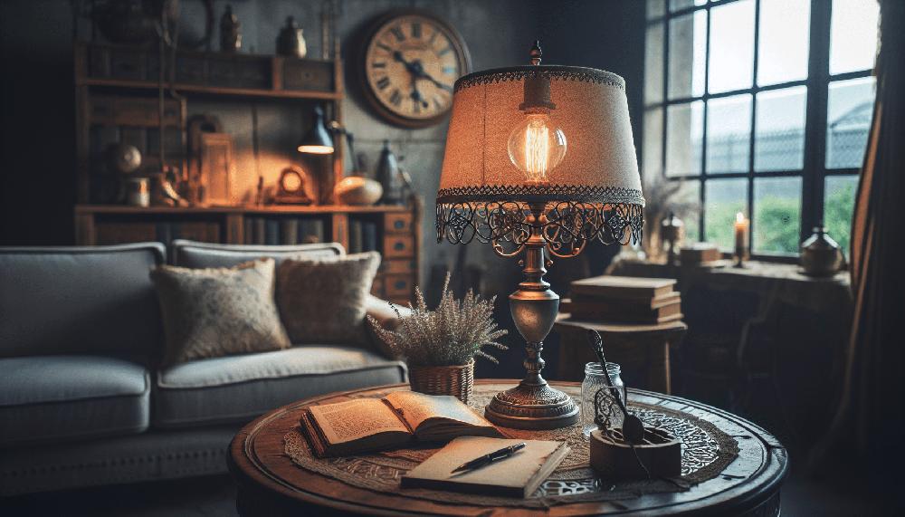 Mimub Ilumina Tu Espacio: Lámpara de Sobremesa Vintage para un Ambiente Acogedor