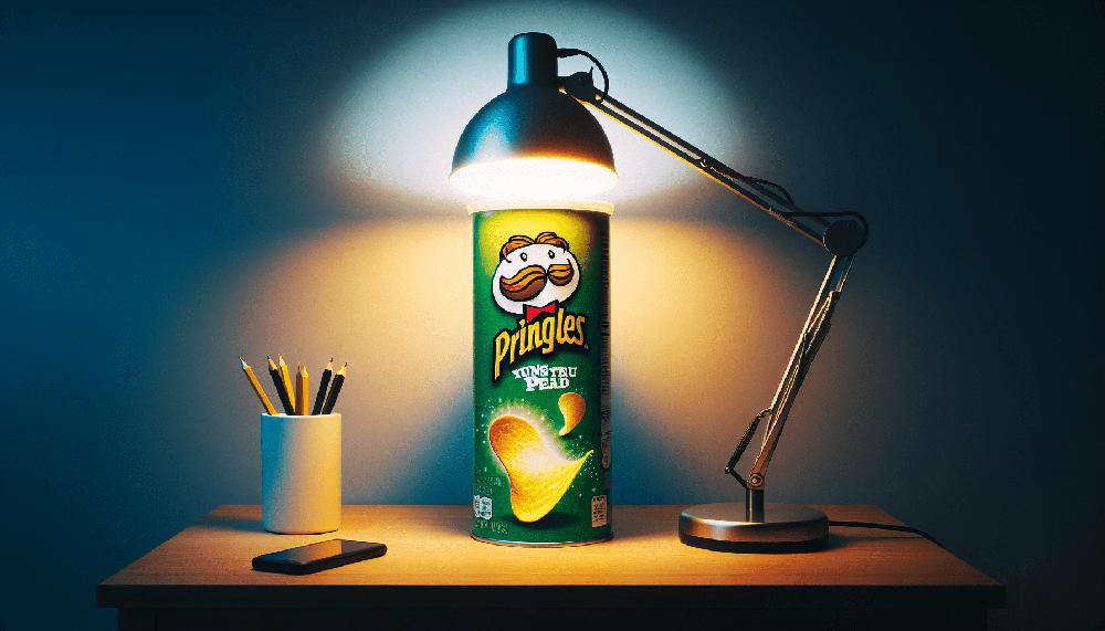 Mimub La Innovadora Lámpara de Un Envase de Pringles: Más Brillante que las de Ikea