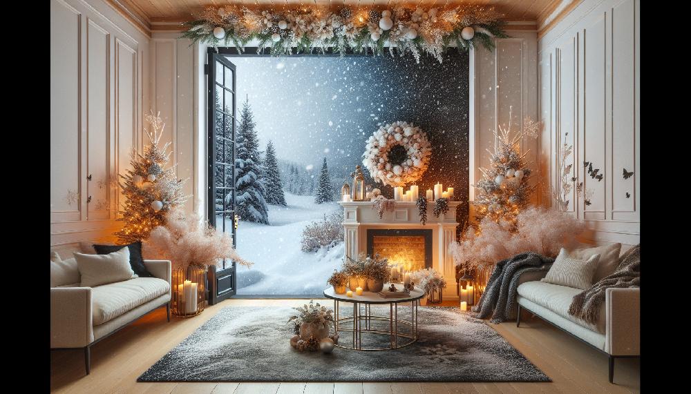 Mimub Nieve Fuera Calor Dentro: Una Decoración Acogedora para el Recibidor