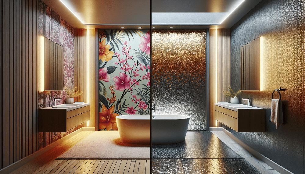 Mimub Reforma Exprés De Un Baño: Impactante Cambio Con Revestimientos Y Papel Pintado