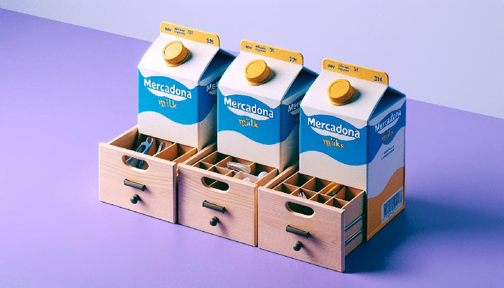 Mimub Reutilización Creativa: Cómo Tres Cajas de Leche de Mercadona Organizan Mis Cajones
