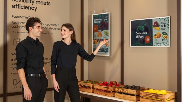 Mimub Samsumg Presenta Innovadoras Soluciones De E-Papel A Color Y Señalización Inteligente En ISE 2025