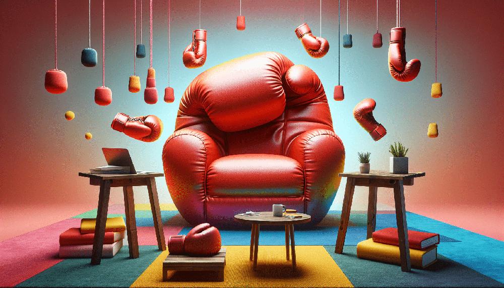 Mimub Sillones Puff en Forma de Guante de Boxeo: Comodidad Renovada para tu Espacio