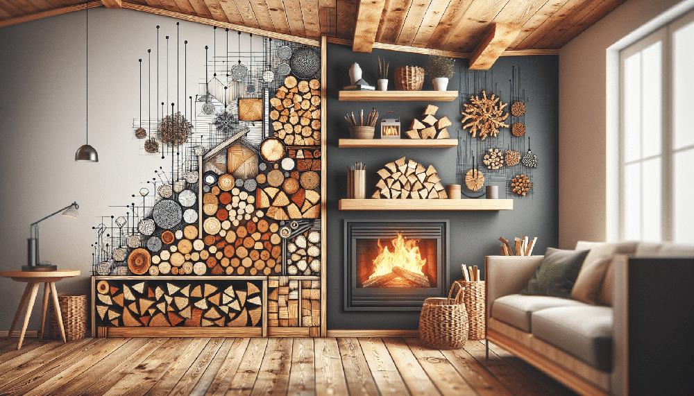 Mimub Soluciones Creativas para Organizar la Leña Junto a la Chimenea