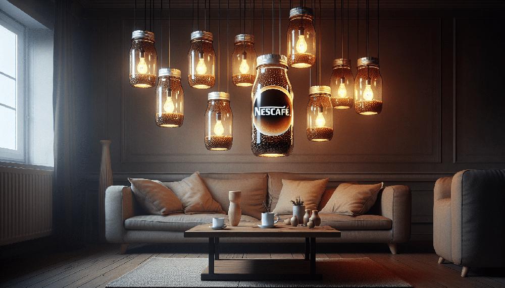 Mimub Tarros De Nescafé: Creativas Lámparas Para Decorar Mi Salón