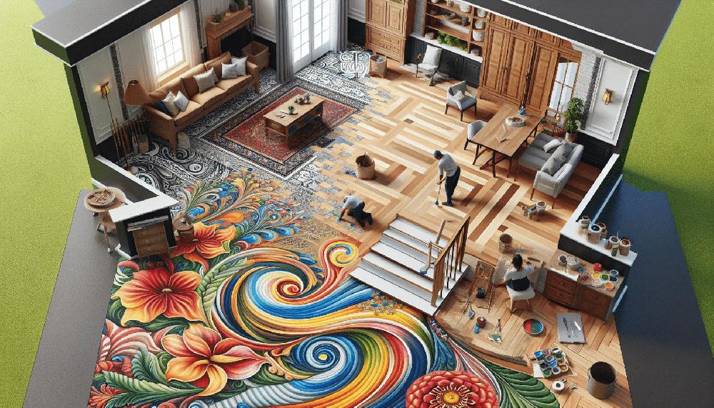 Mimub Transforma tu Hogar con Suelos Pintados: Arte y Funcionalidad