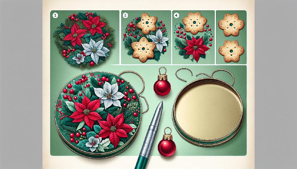 Mimub Transforma tu lata de galletas en un encantador arreglo navideño floral