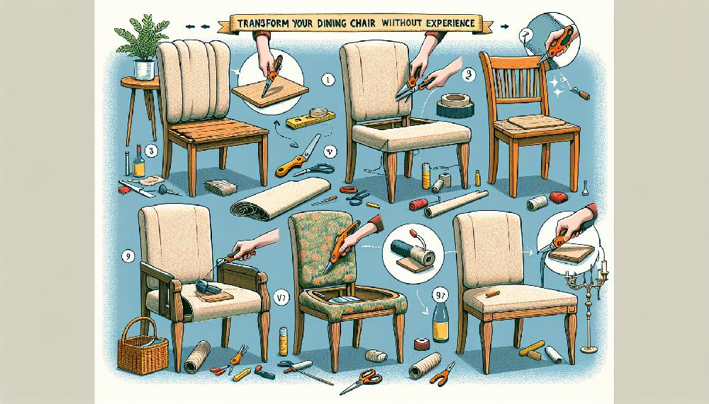 Mimub Transforma Tu Silla De Comedor Rápidamente: Tapiza Sin Experiencia Necesaria