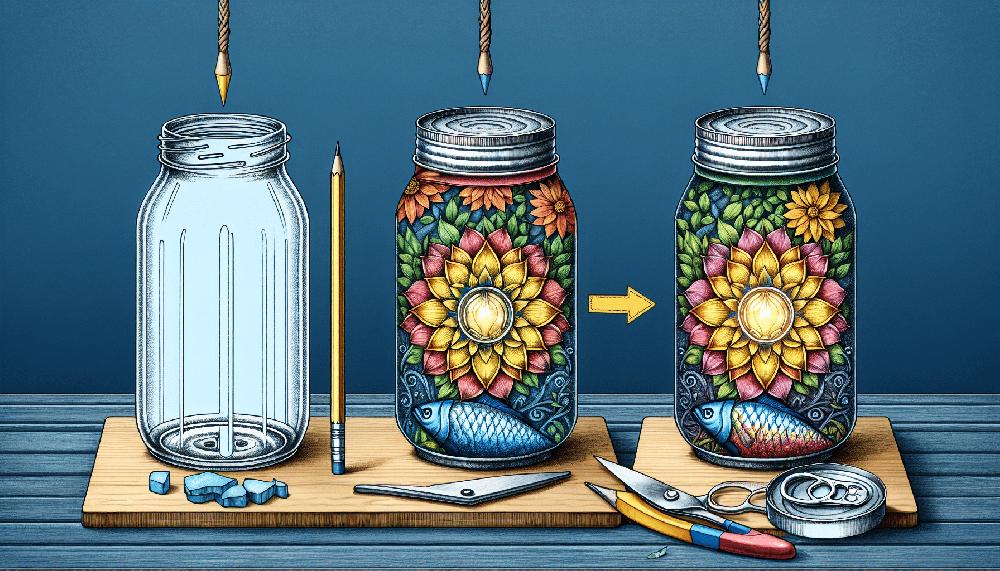 Mimub Transforma Un Frasco De Vidrio Y Una Lata De Atún En Un Elegante Farol