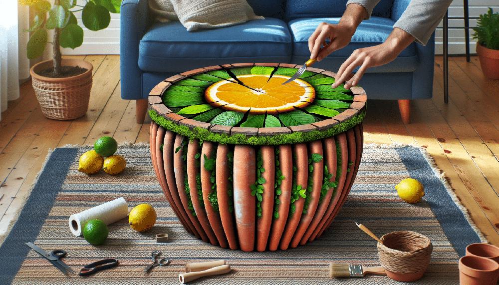 Mimub Transformación Asombrosa: Reutiliza Macetas Viejas Para Crear Una Mesa De Centro Al Estilo Ikea