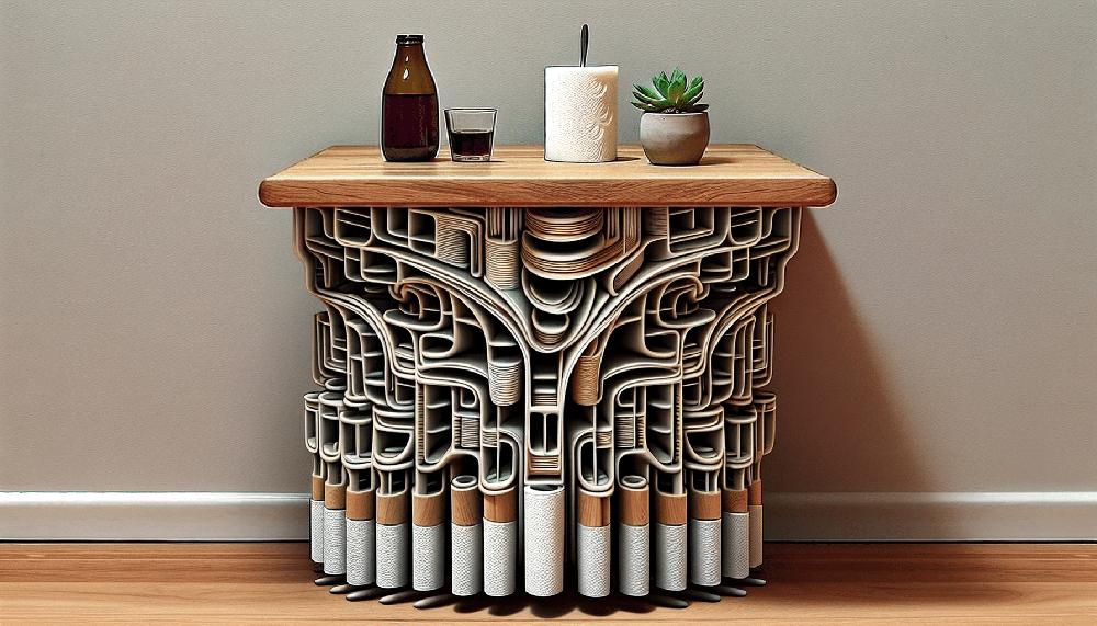 Mimub Transformación Sorprendente: De Portarrollos De Cocina A Mesita Auxiliar