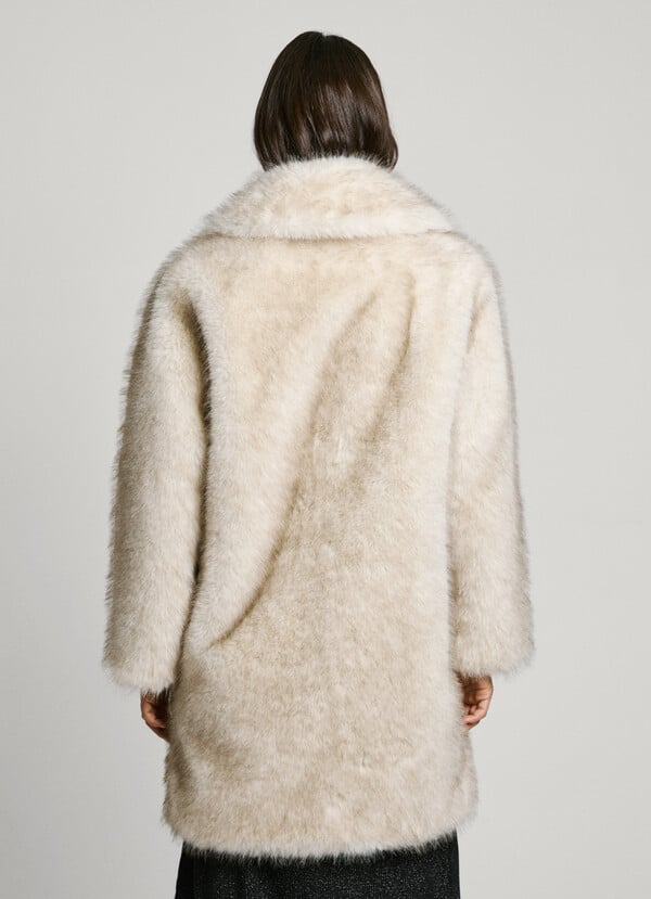 Pepe Jeans Abrigo De Efecto Pelo