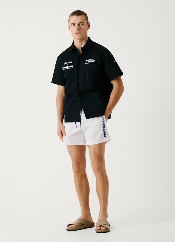 Pepe Jeans bañador bermuda logo estampado