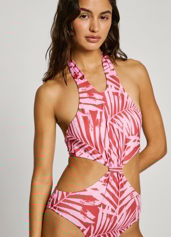 Pepe Jeans Bañador Cut Out Palmeras