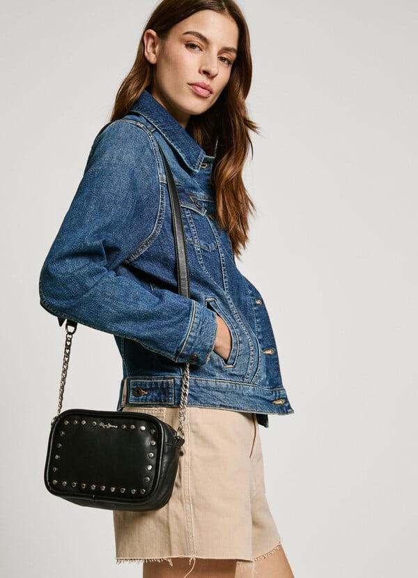 Pepe Jeans bandolera con tachuelas metálicas