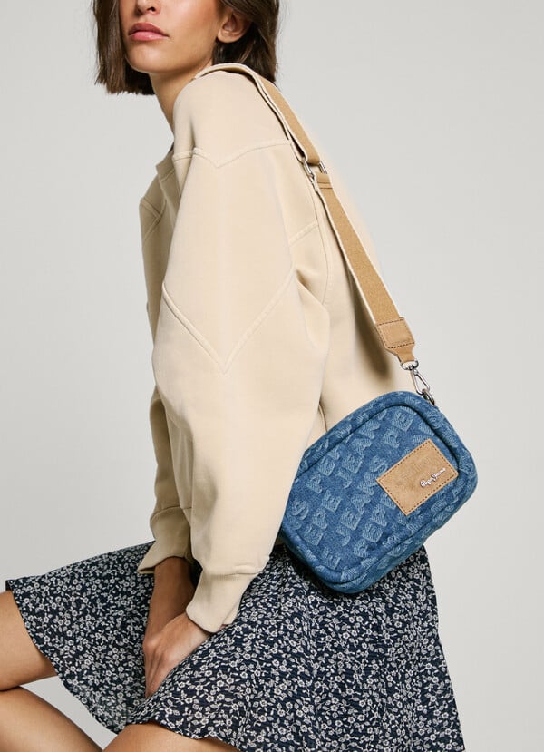 Pepe Jeans bandolera denim con logo