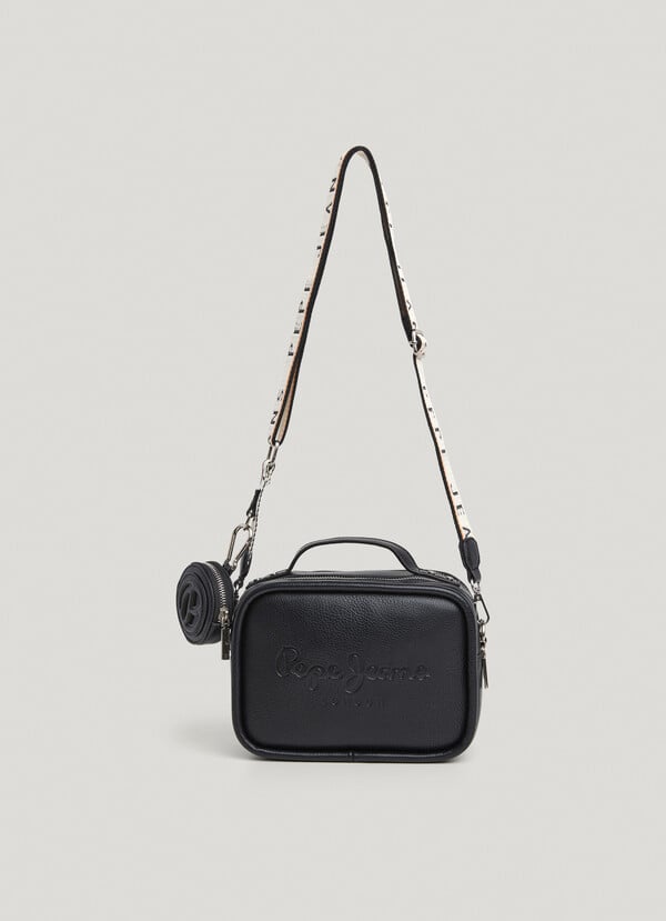 Pepe Jeans Bandolera Efecto Piel Con Logo